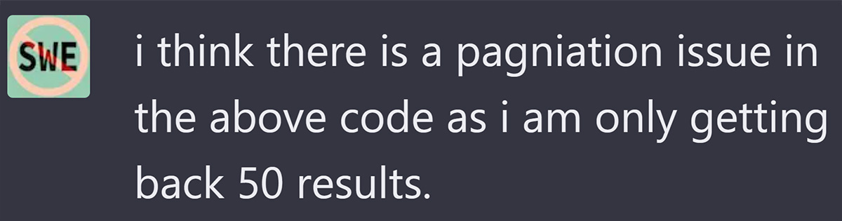 Pagination Issue Query