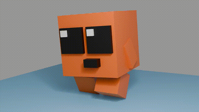 Walk Cycle Cube Boi